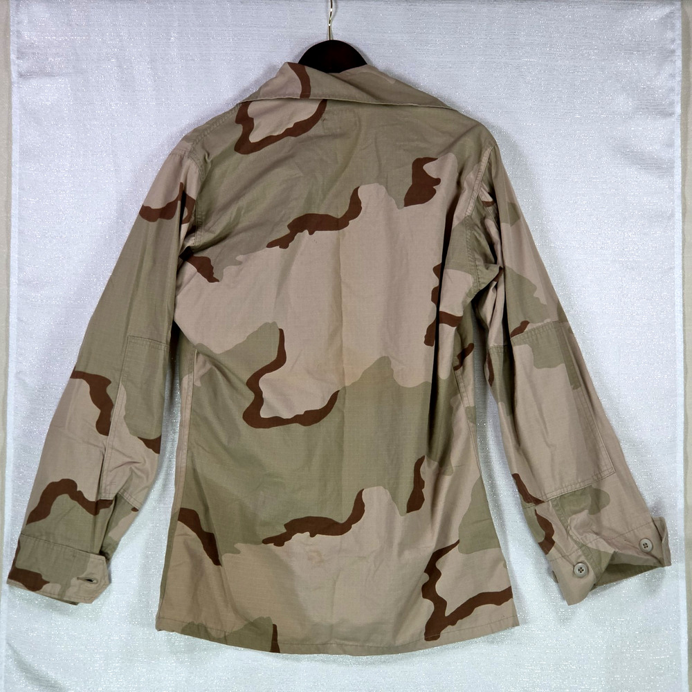 US Army Desert Camouflage Jacket Military Issue Combat Coat Vintage Small Long - Picture 8 of 8